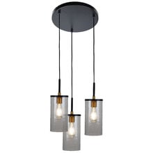 Carney Textured Glass 3 Light Pendant